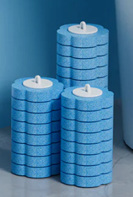 Disposable Toilet Brush Set -with Built-In Cleaner & 24Refills