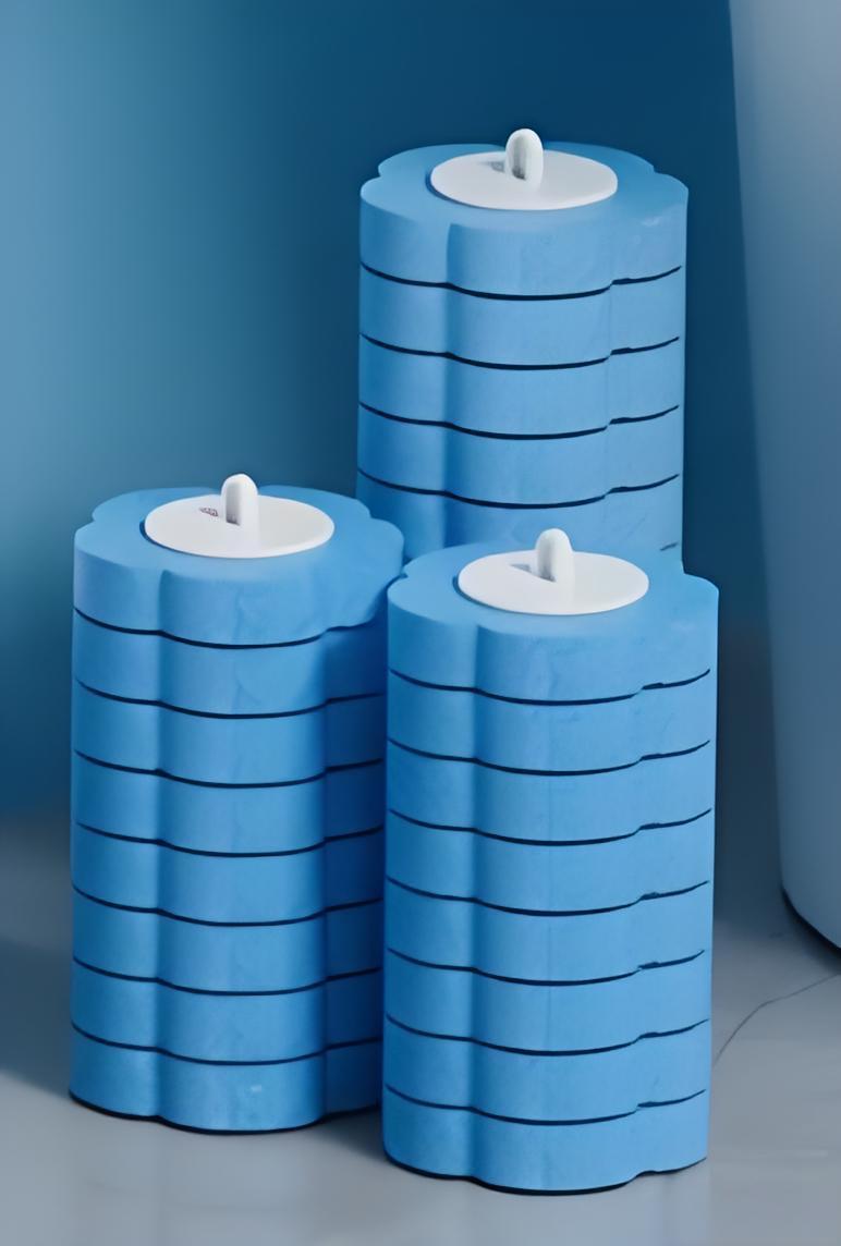 Disposable Toilet Brush Set -with Built-In Cleaner & 60Refills