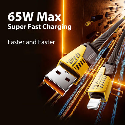 4 in 1 Fast charging cable PD65W 1.5M Length (usB-A, Type C, Lightning)