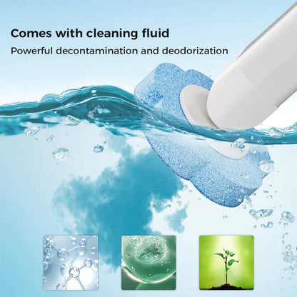Disposable Toilet Brush Set -with Built-In Cleaner & 24Refills