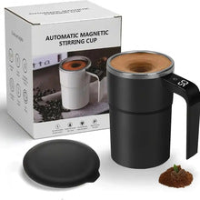 ✨Self stirring WHITE Mug. Auto Magnetic Coffee Mug with LED Display Temperature. Rechargeable Automatic Stirring  cup.12oz self Mixing cup with Lid To Stir Coffee Mixed Milk  at DeskUse✨