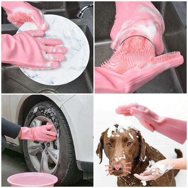 Silicone Clean Hands Gloves